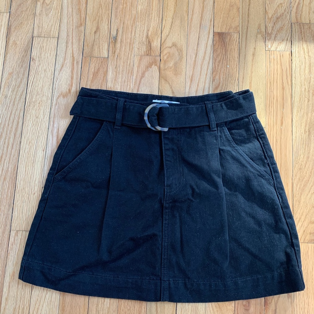 Free People Black Skirt with Belt